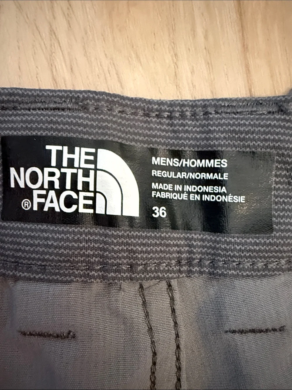 The North Face Gray Performance Shorts, Size 36